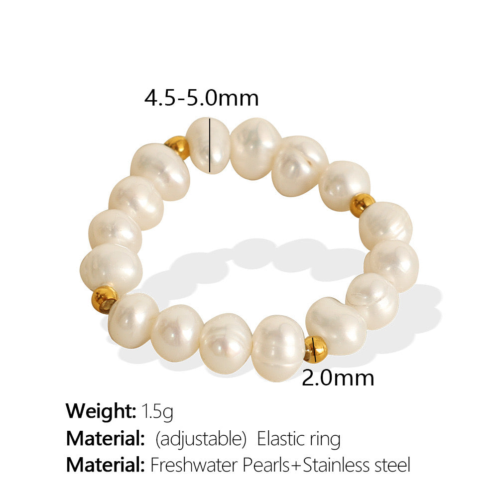 Freshwater Pearls elastic rings