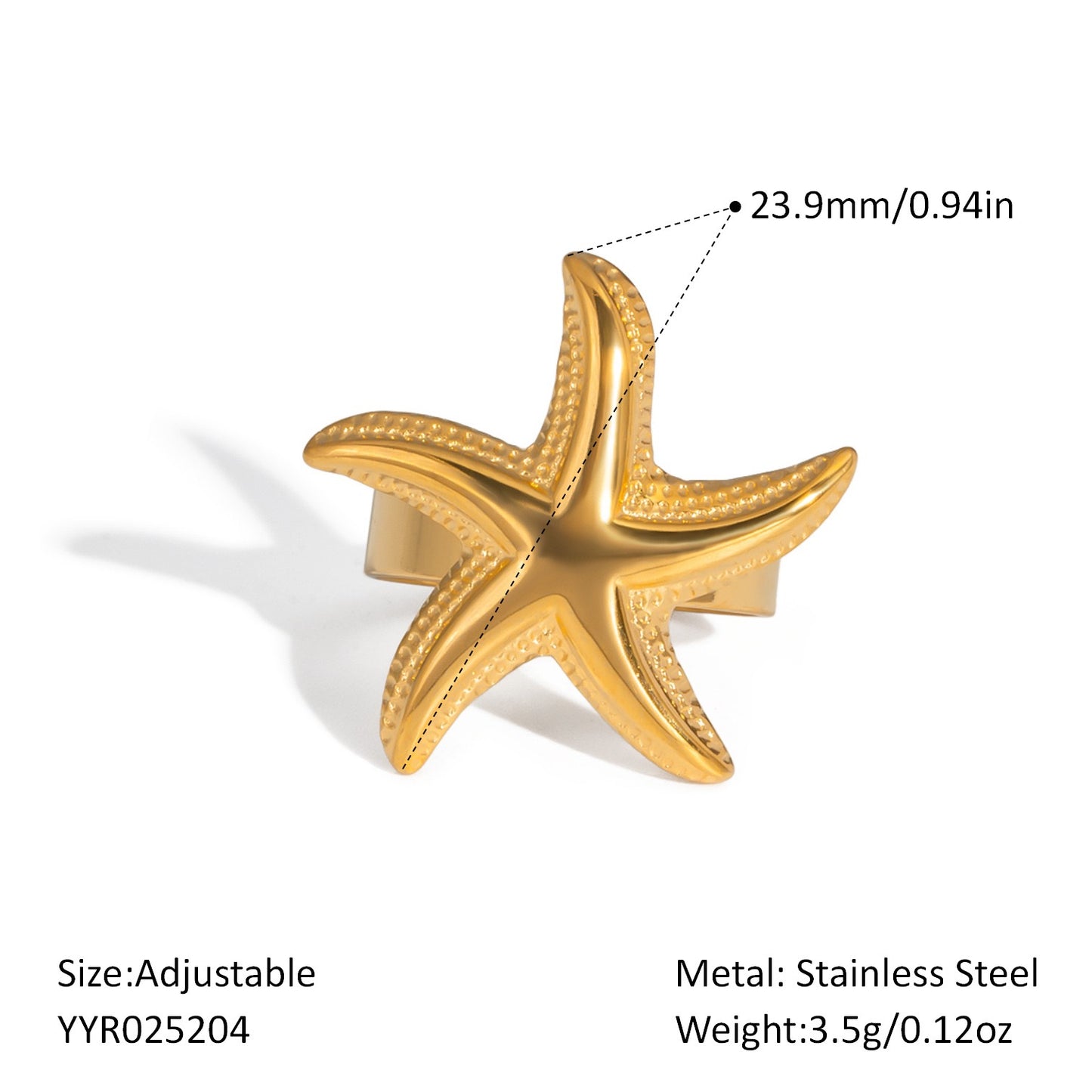 White shell starfish chain set