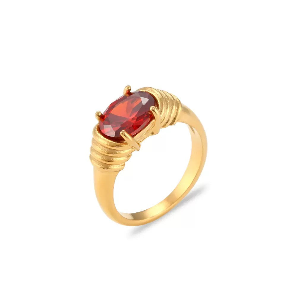 Ameir rock stone rings