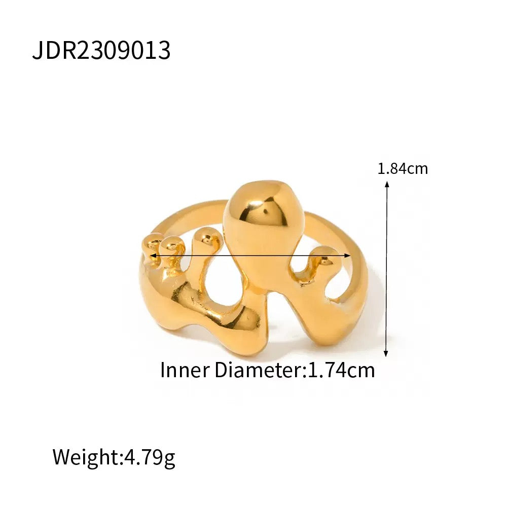 Splash of corals ring