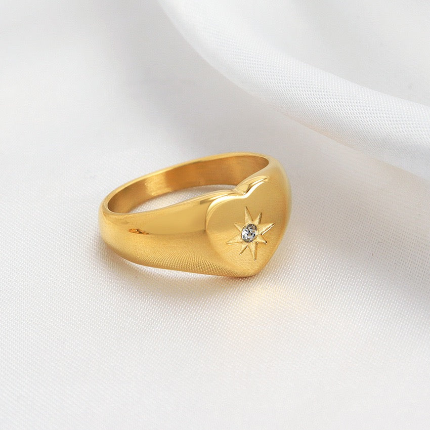 Mickey heart ring