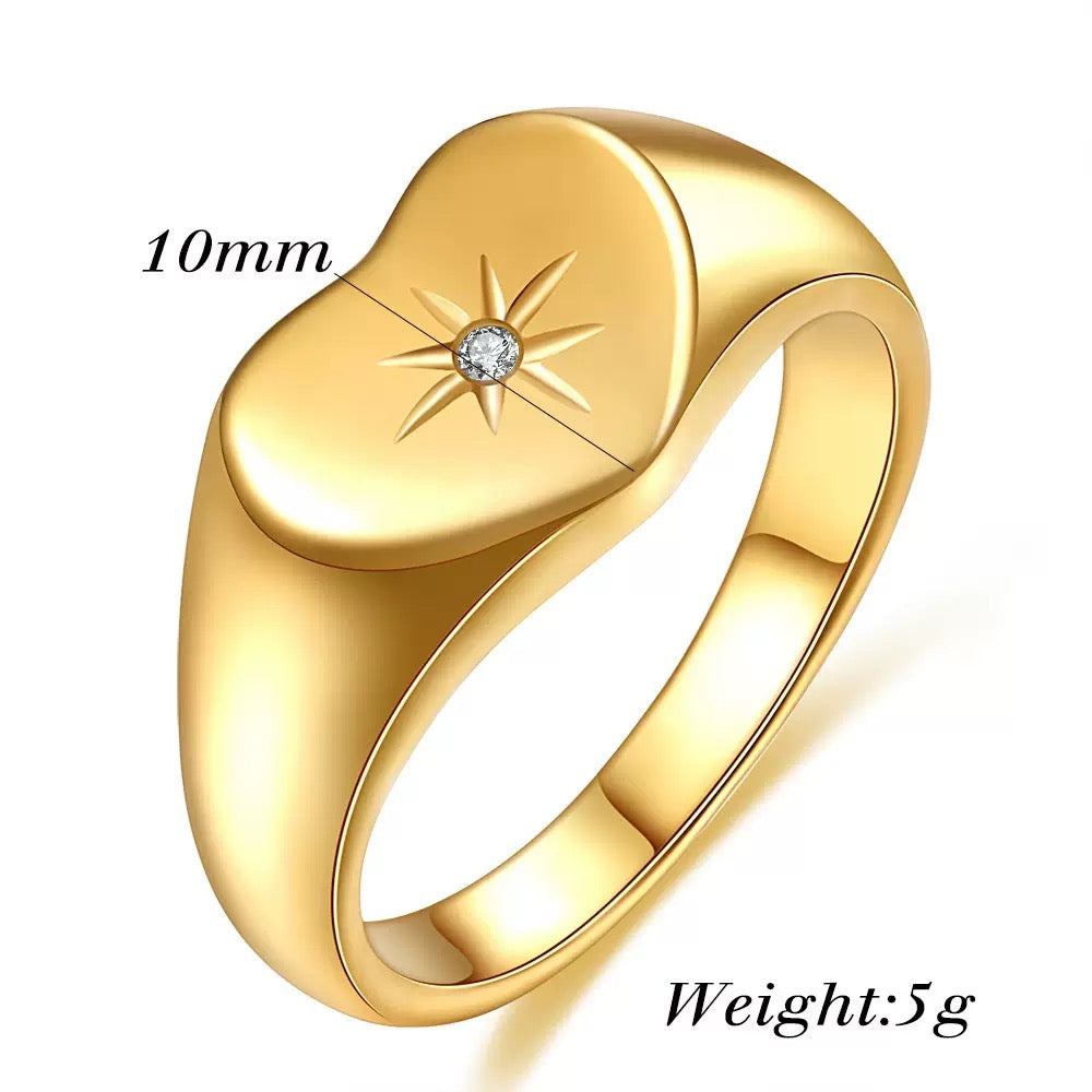 Mickey heart ring