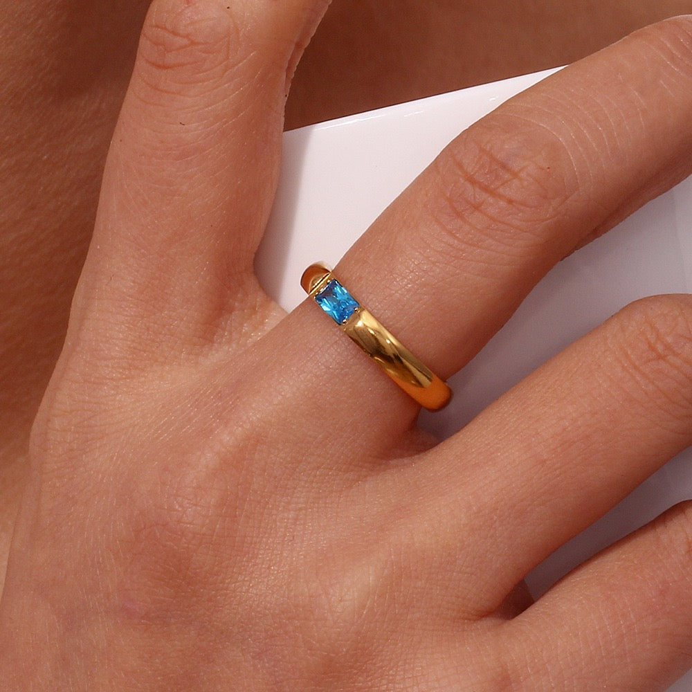 Birth stone rings