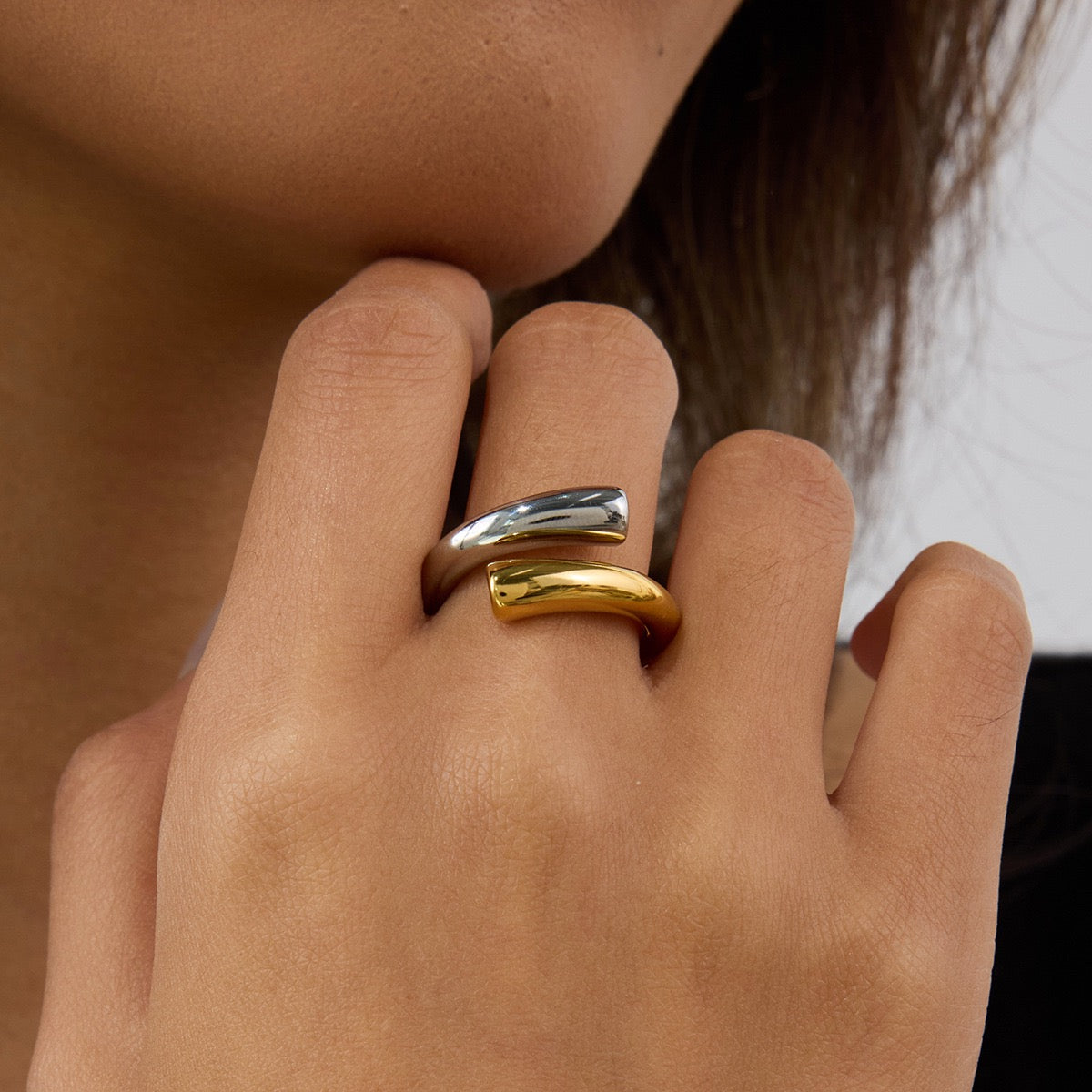 Two tone rings collection