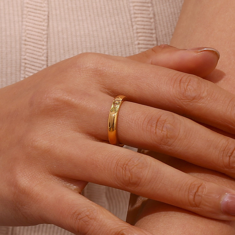 Birth stone rings