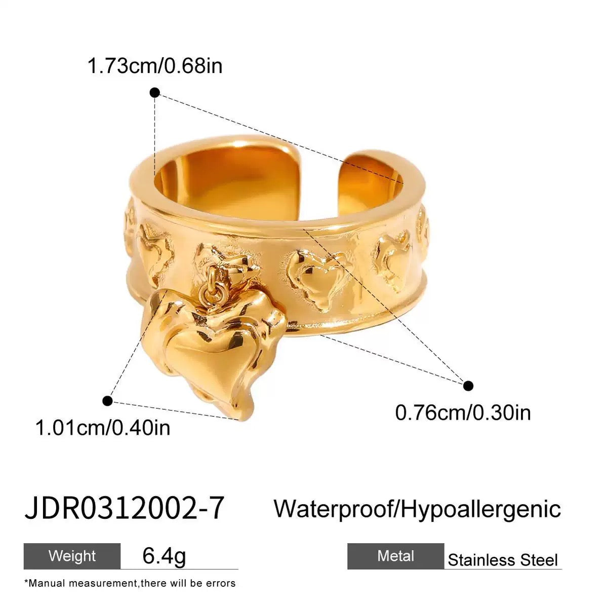 Vintage heart rings
