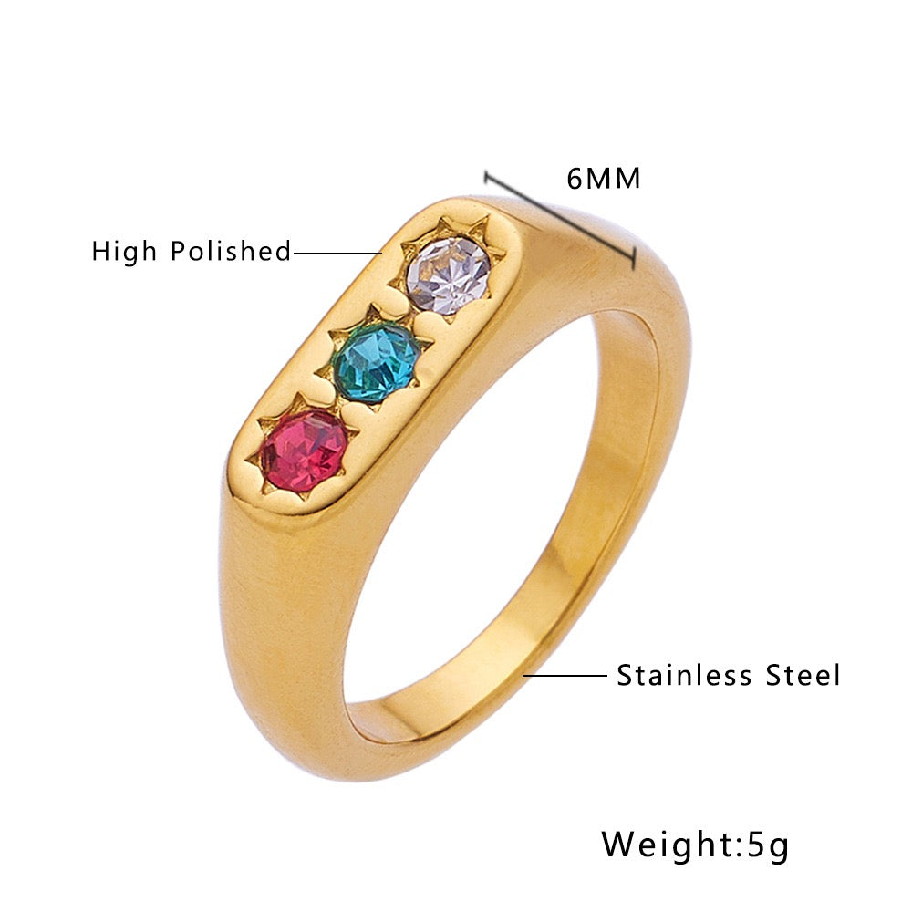 Three star rings