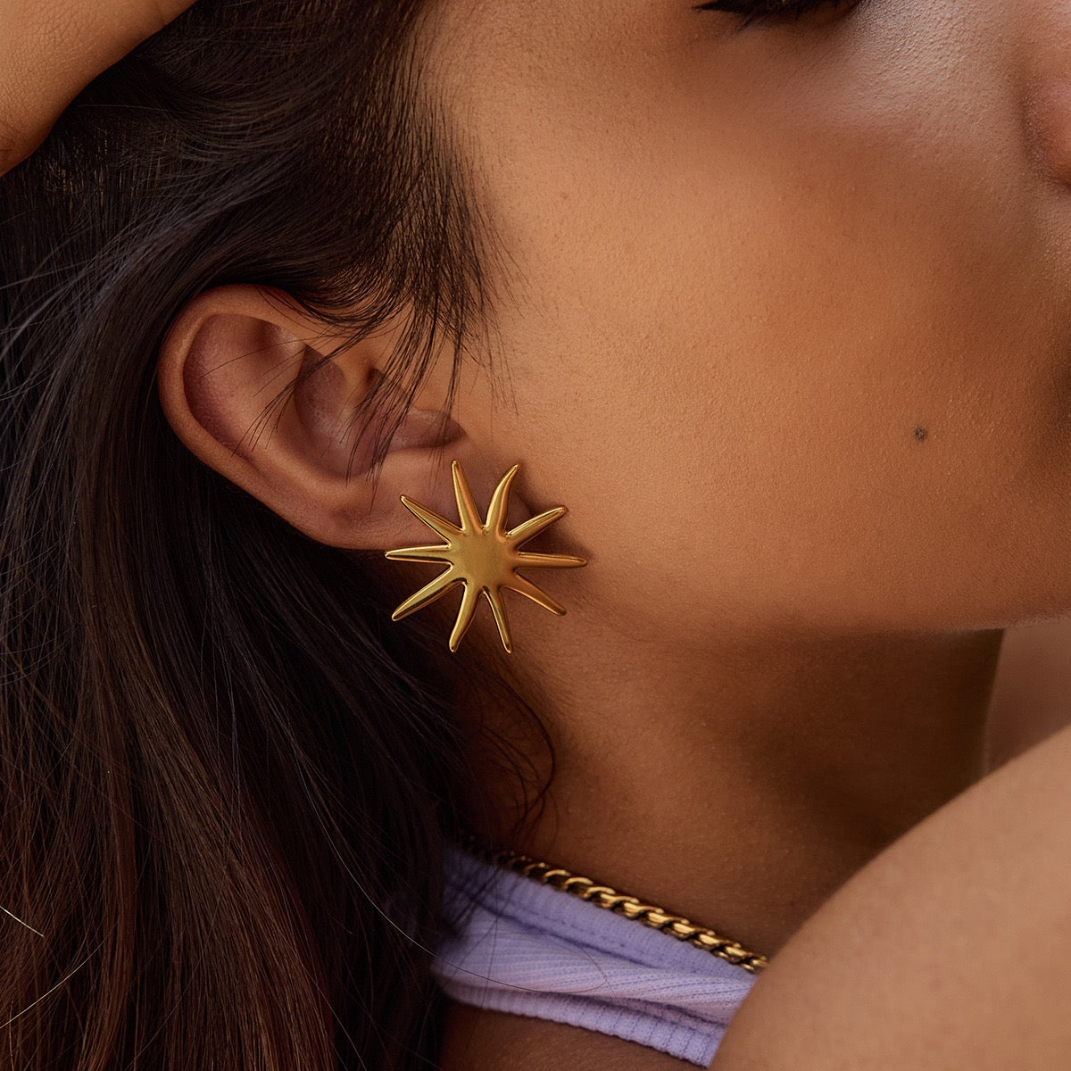Sun earrings