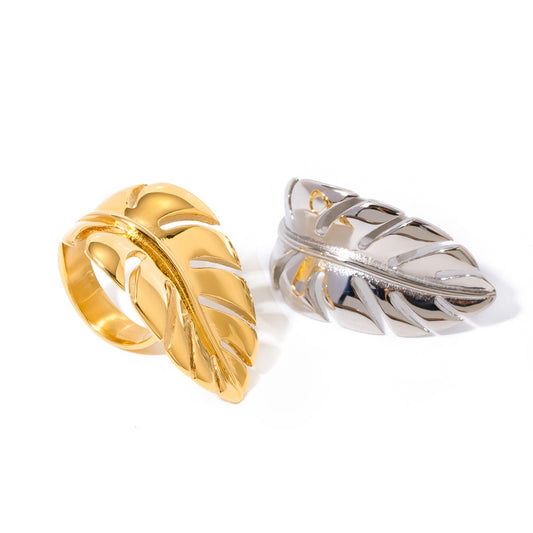 Palm leaf rings