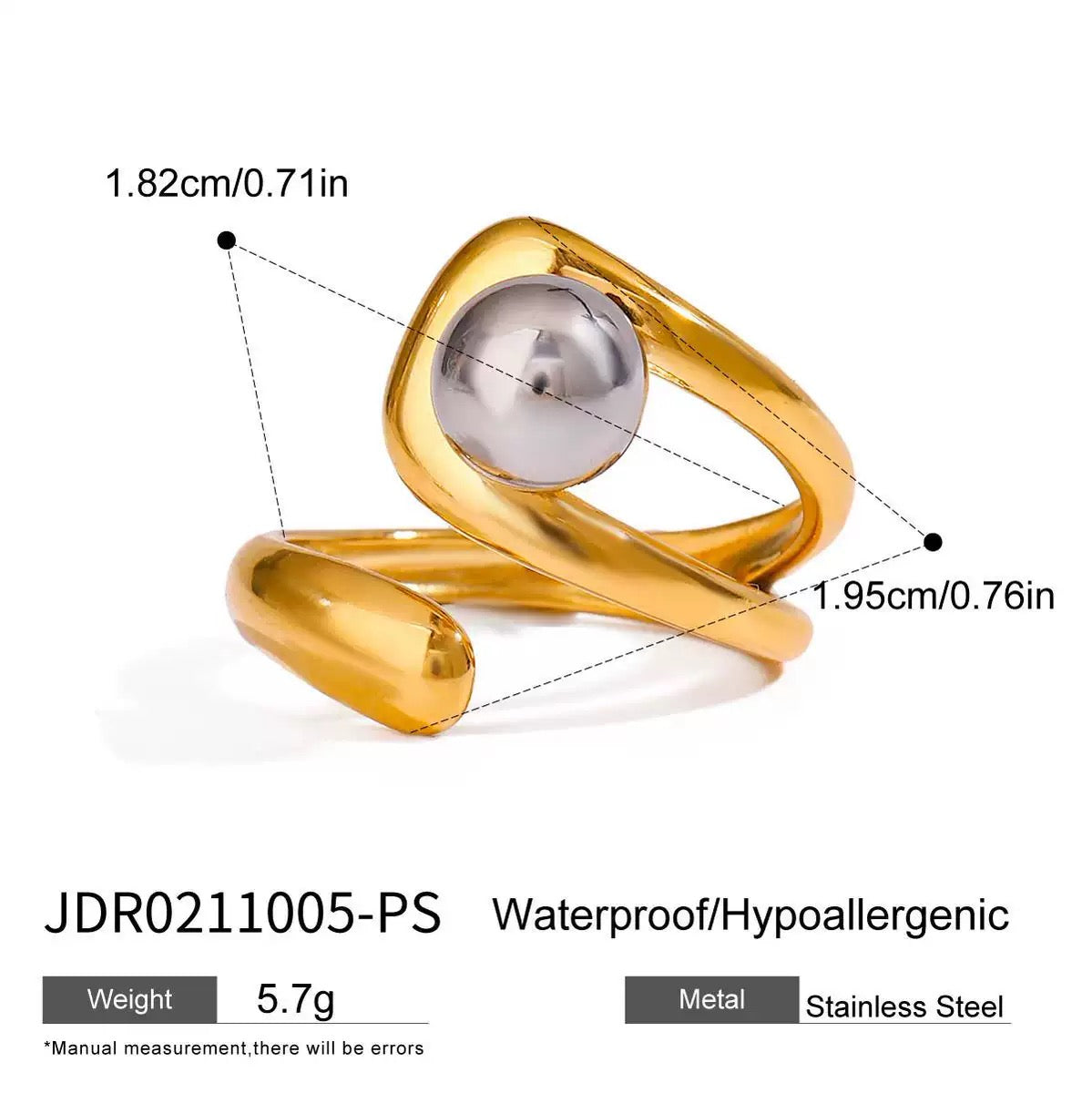 Bailey mix metal ring