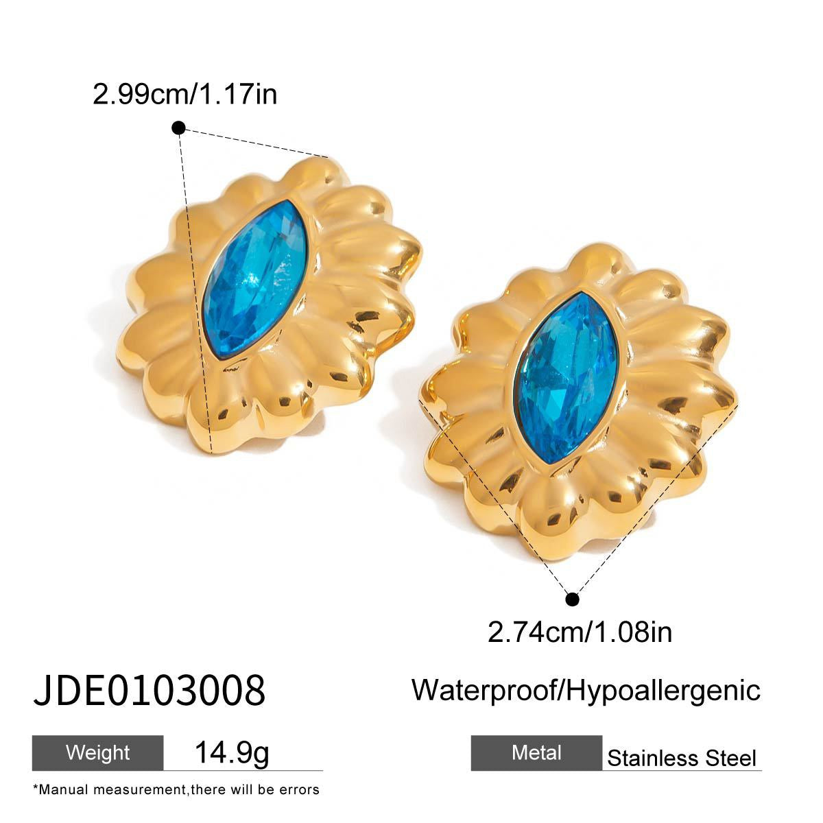 Blue flower ring