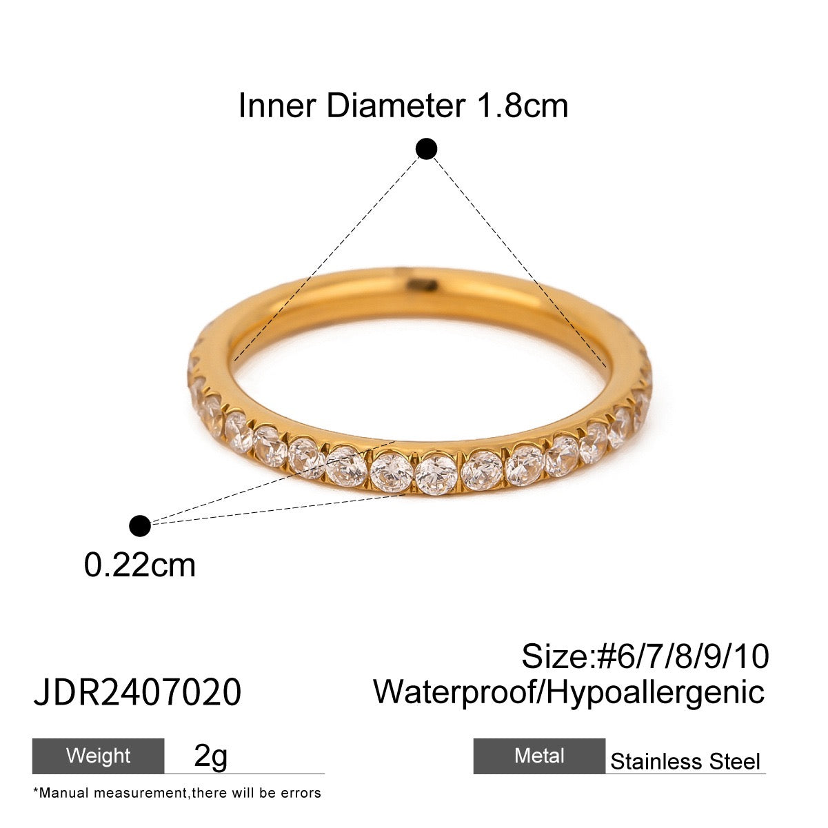 zircon hoop ring