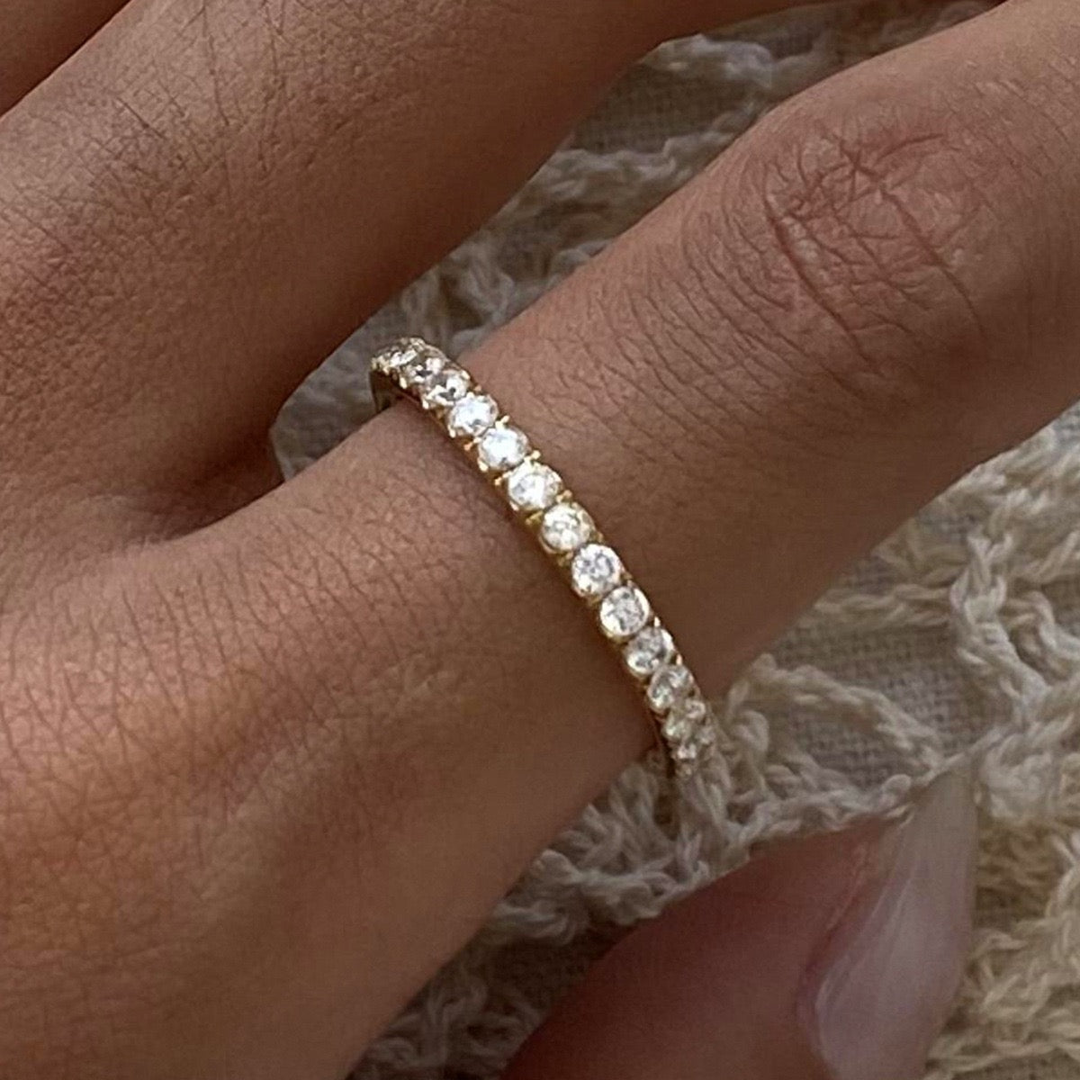 zircon hoop ring