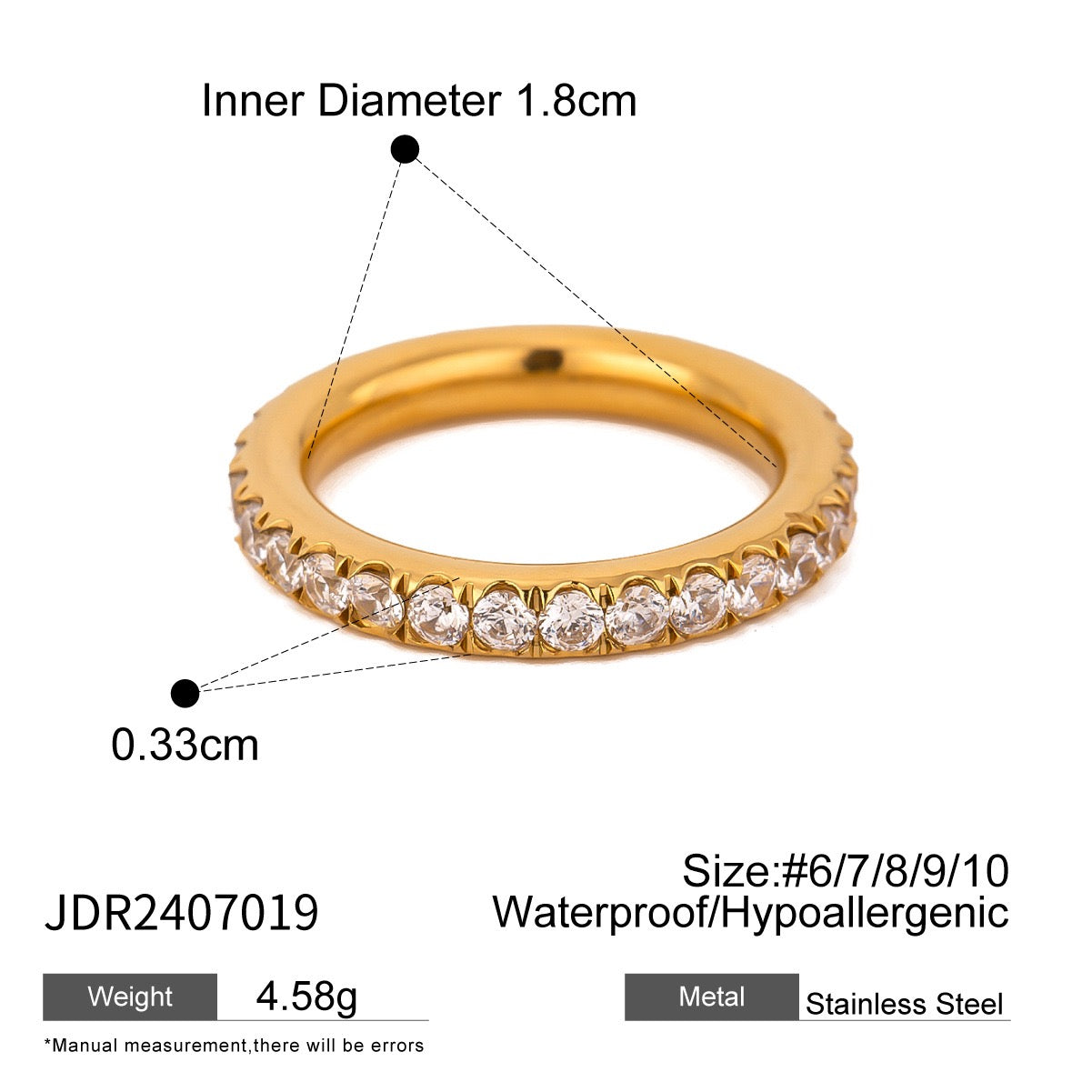 zircon hoop ring