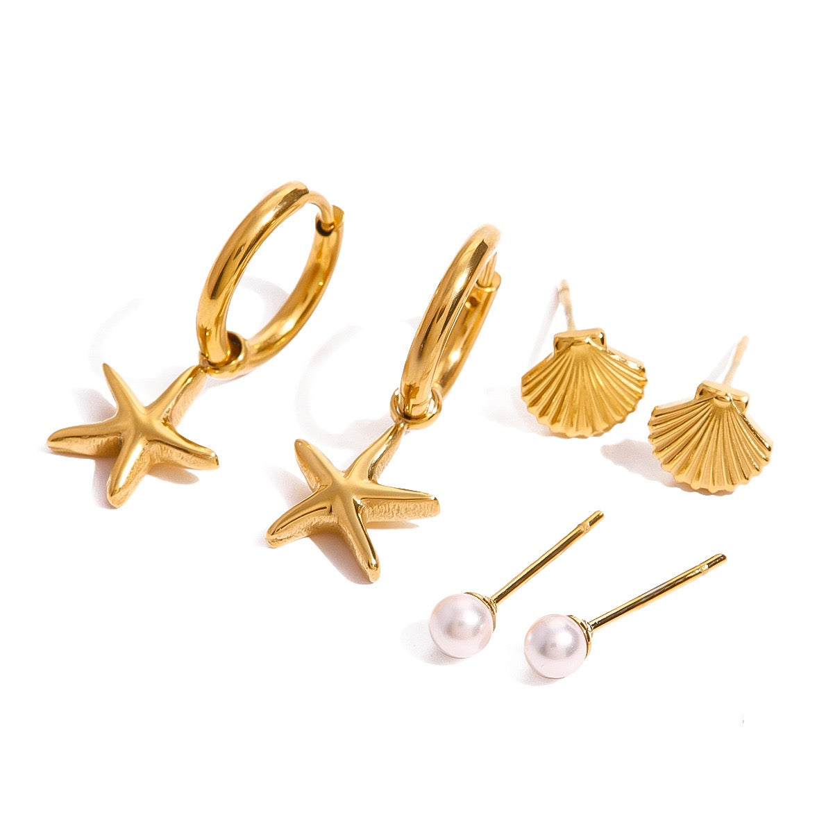 Bondi Napa stacking earrings set