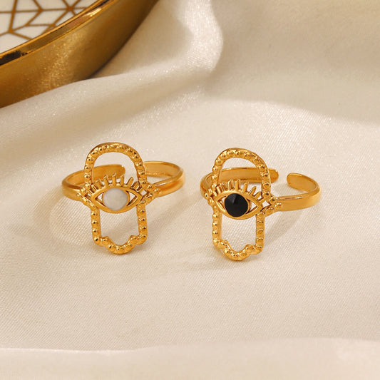 Hamsa palm rings