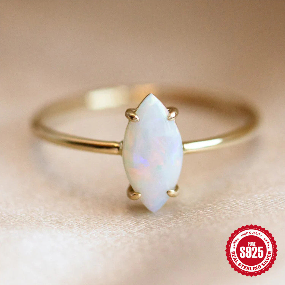 Australian opal rings