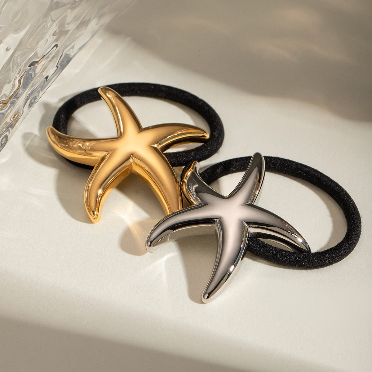 Beach seastar hair ties
