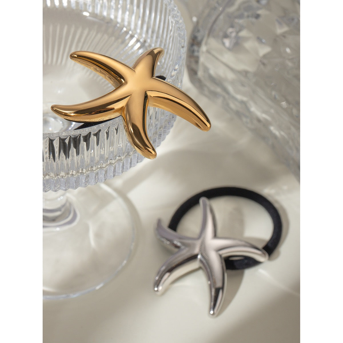 Beach seastar hair ties