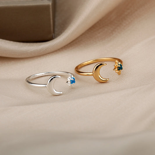 Starry moon night rings