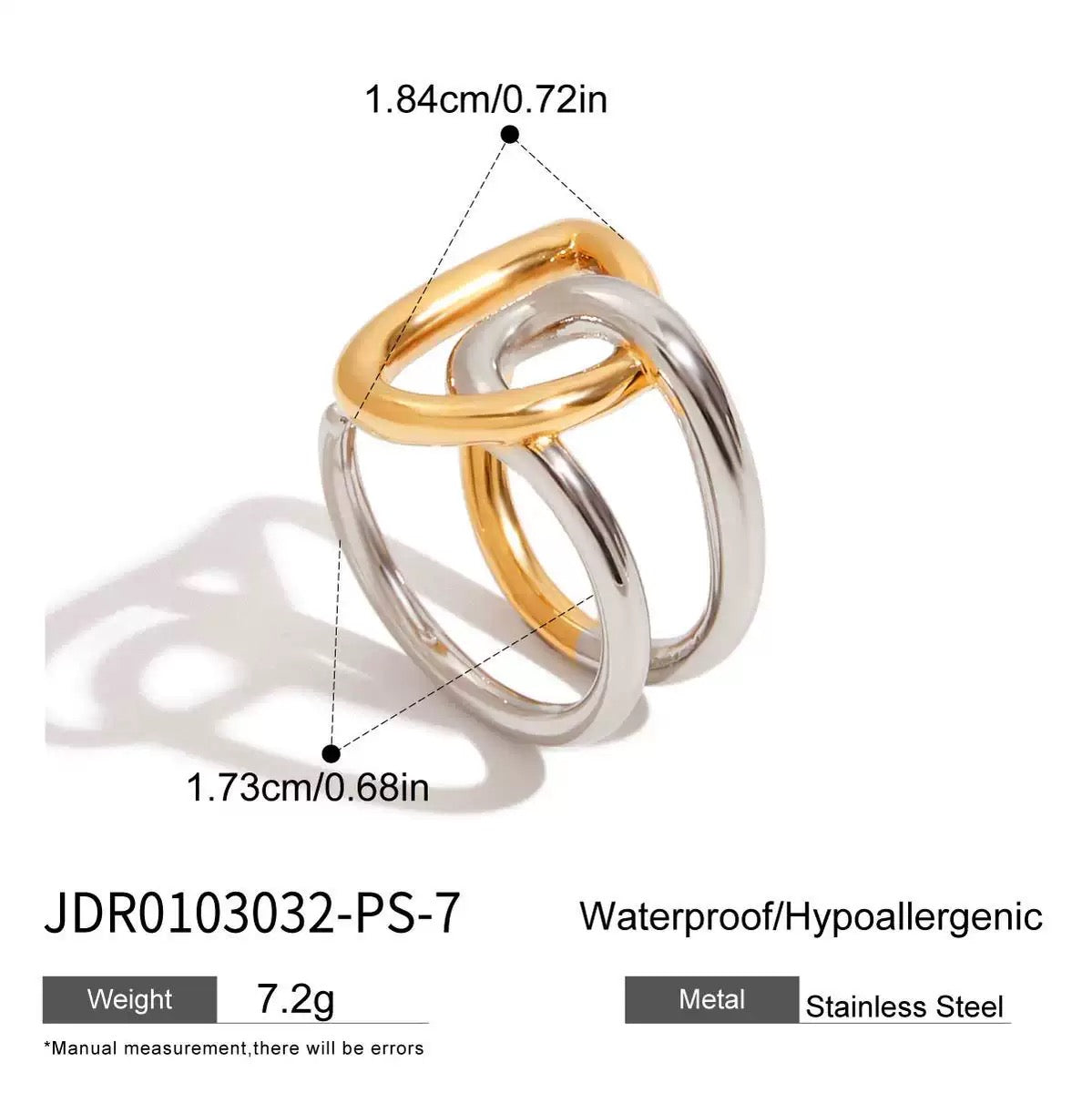 Twisting lines ring
