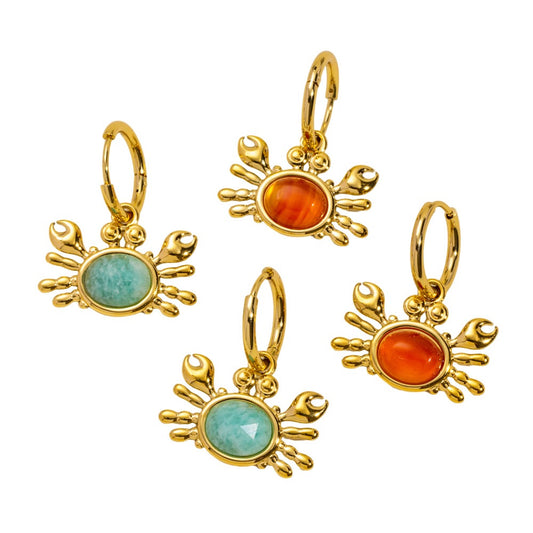 Cute crab hoops