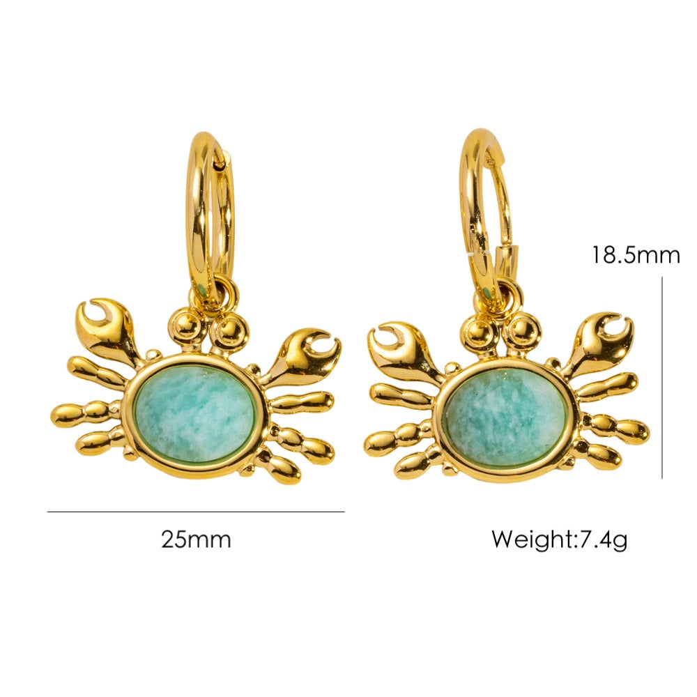Cute crab hoops