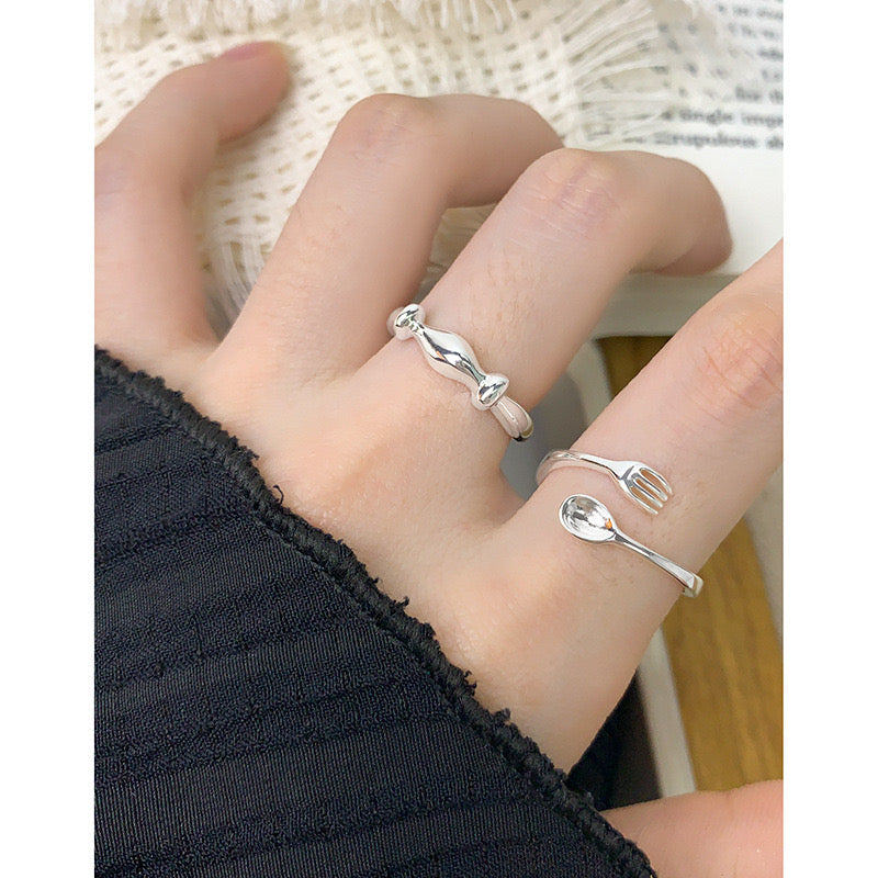 Spoon me silver ring