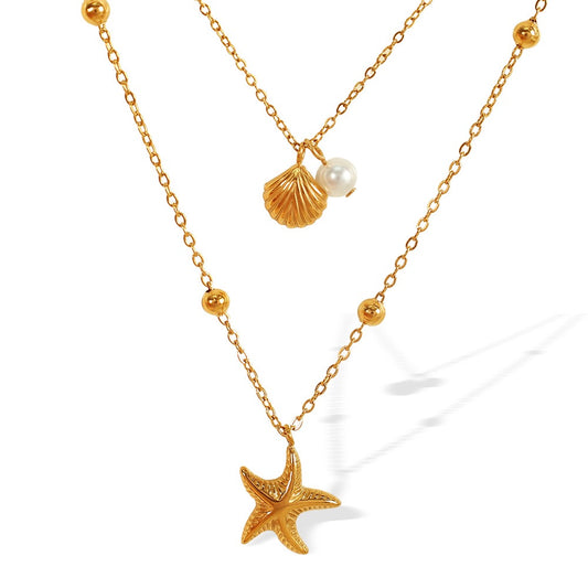 Kappa Beach side double layer necklace