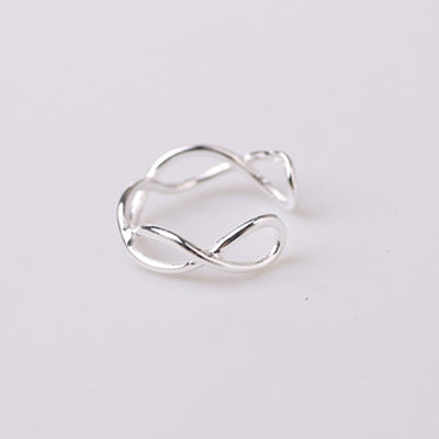 Tangled silver ring