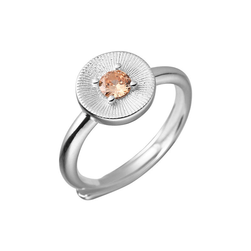 Silver coin ring