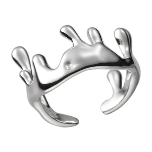 Brielle Lava Crown Silver ring