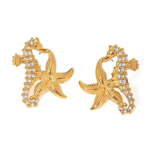 Alayna Seahorse earrings