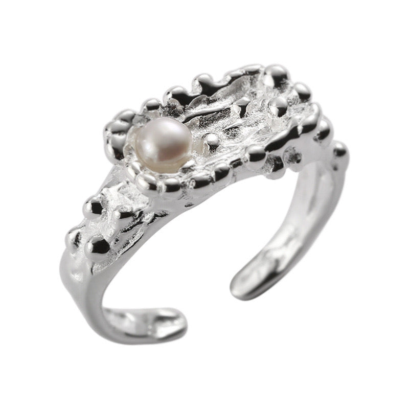 Pearl Silver ring