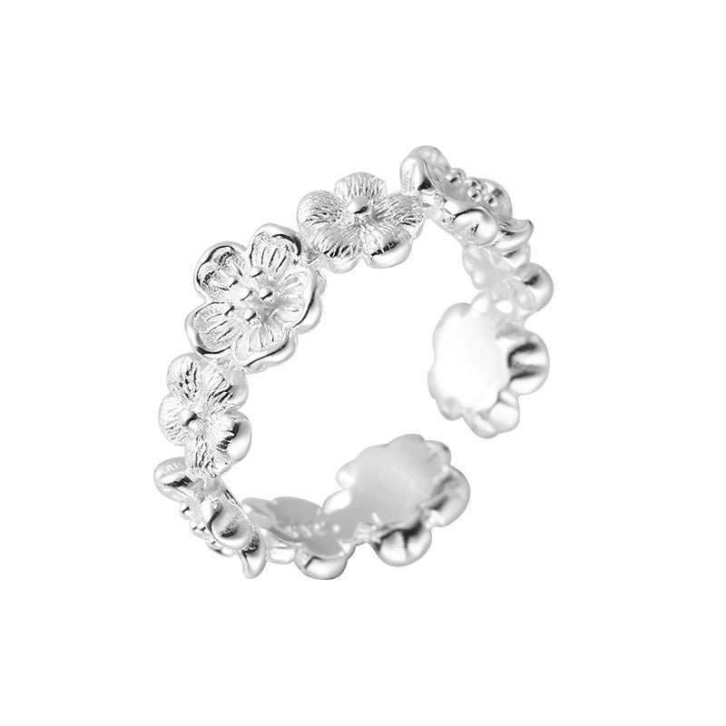 Flowers Silver ring