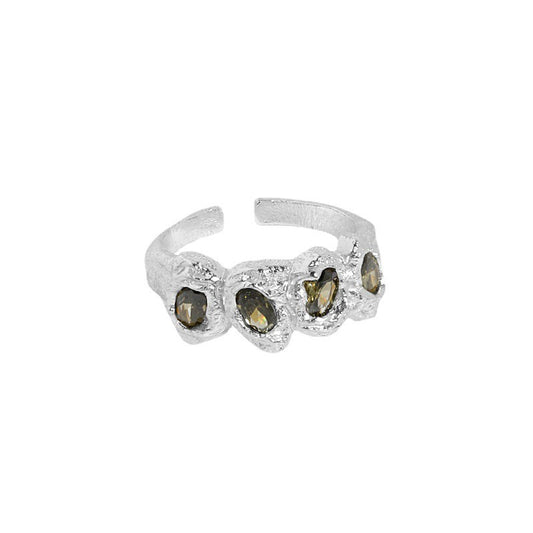 Olive sliver ring