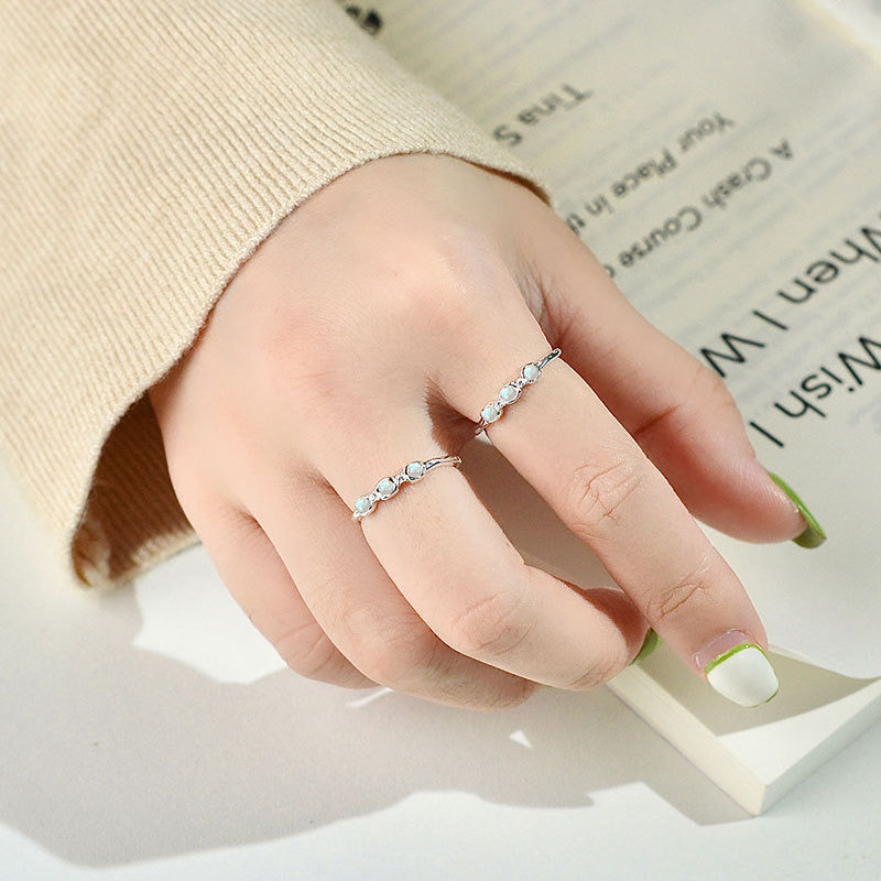 opal mini rings