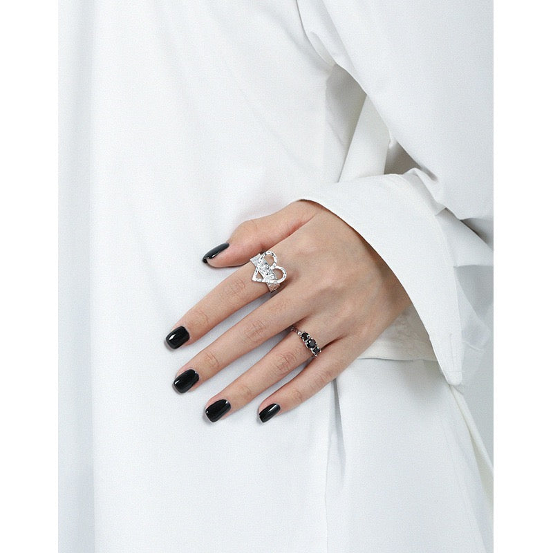 Griffin silver ring