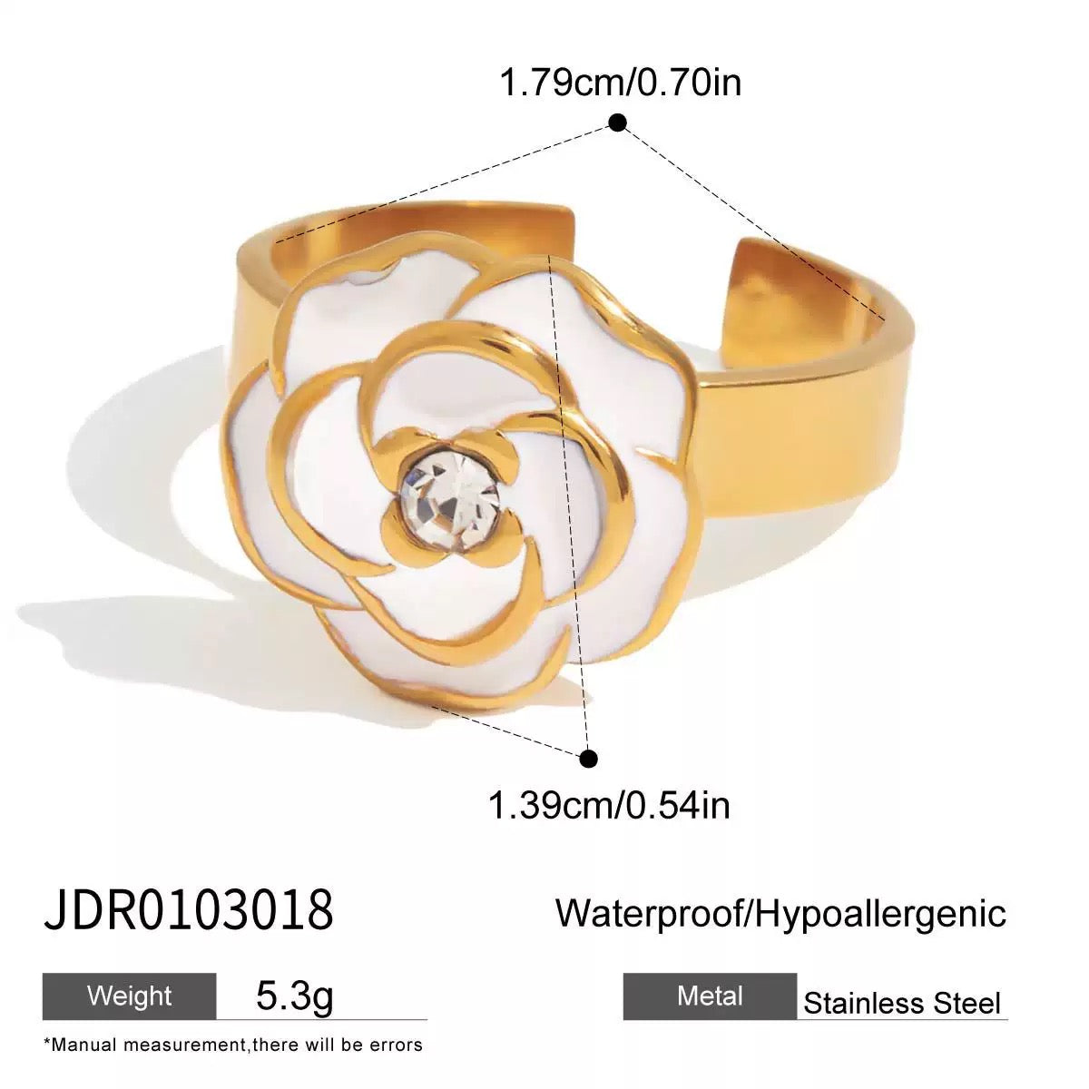 White Rose ring