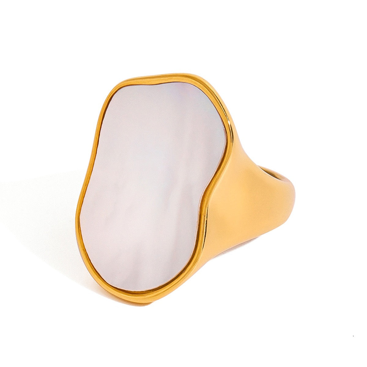 Watts Big mother of pearl rings