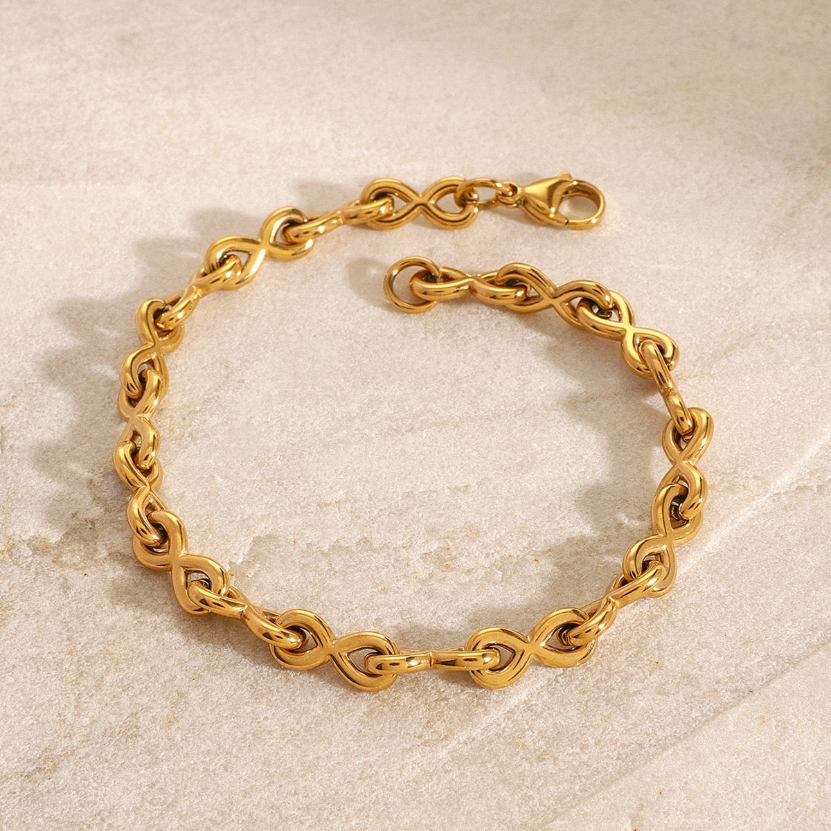 Warner Infinity chain bracelets
