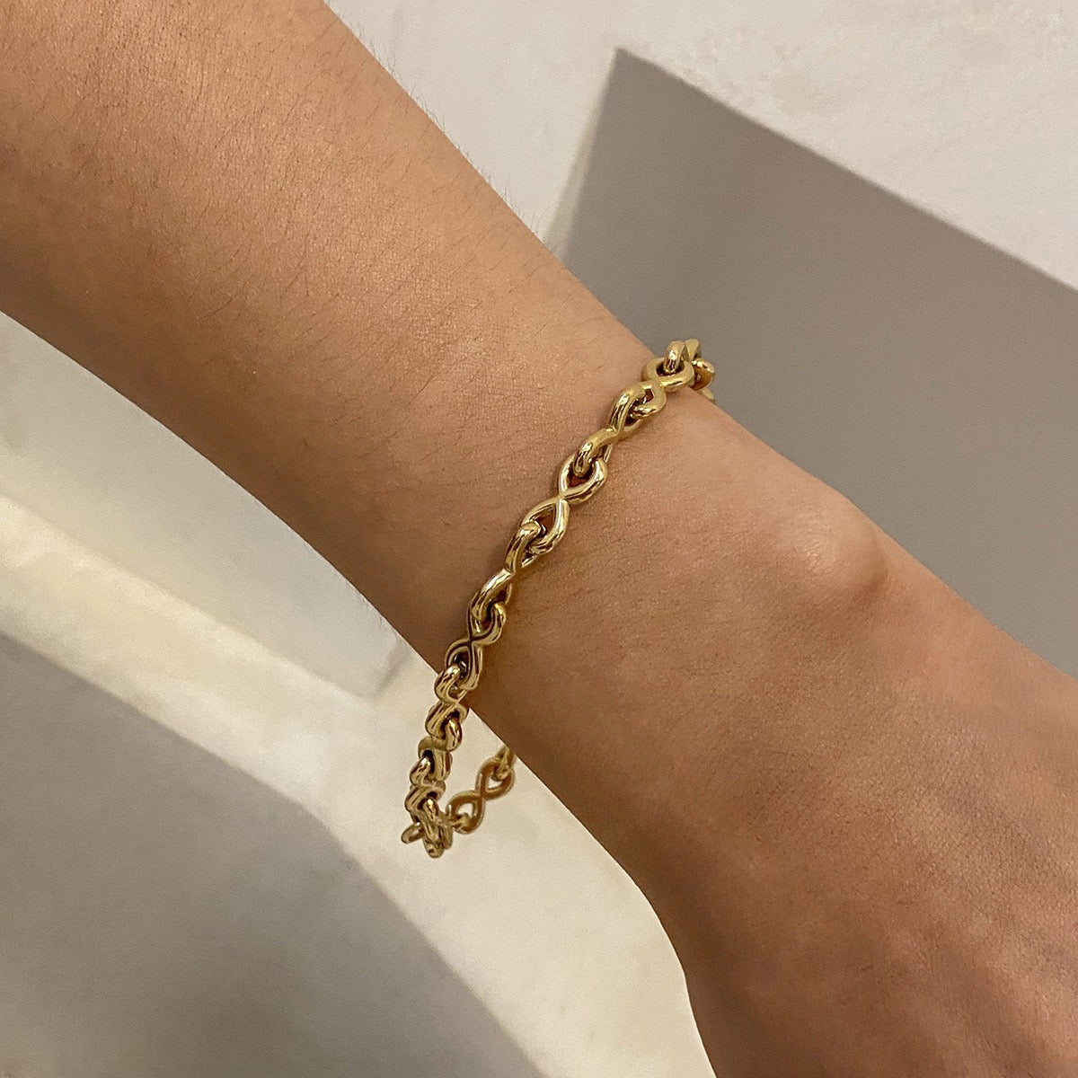 Warner Infinity chain bracelets