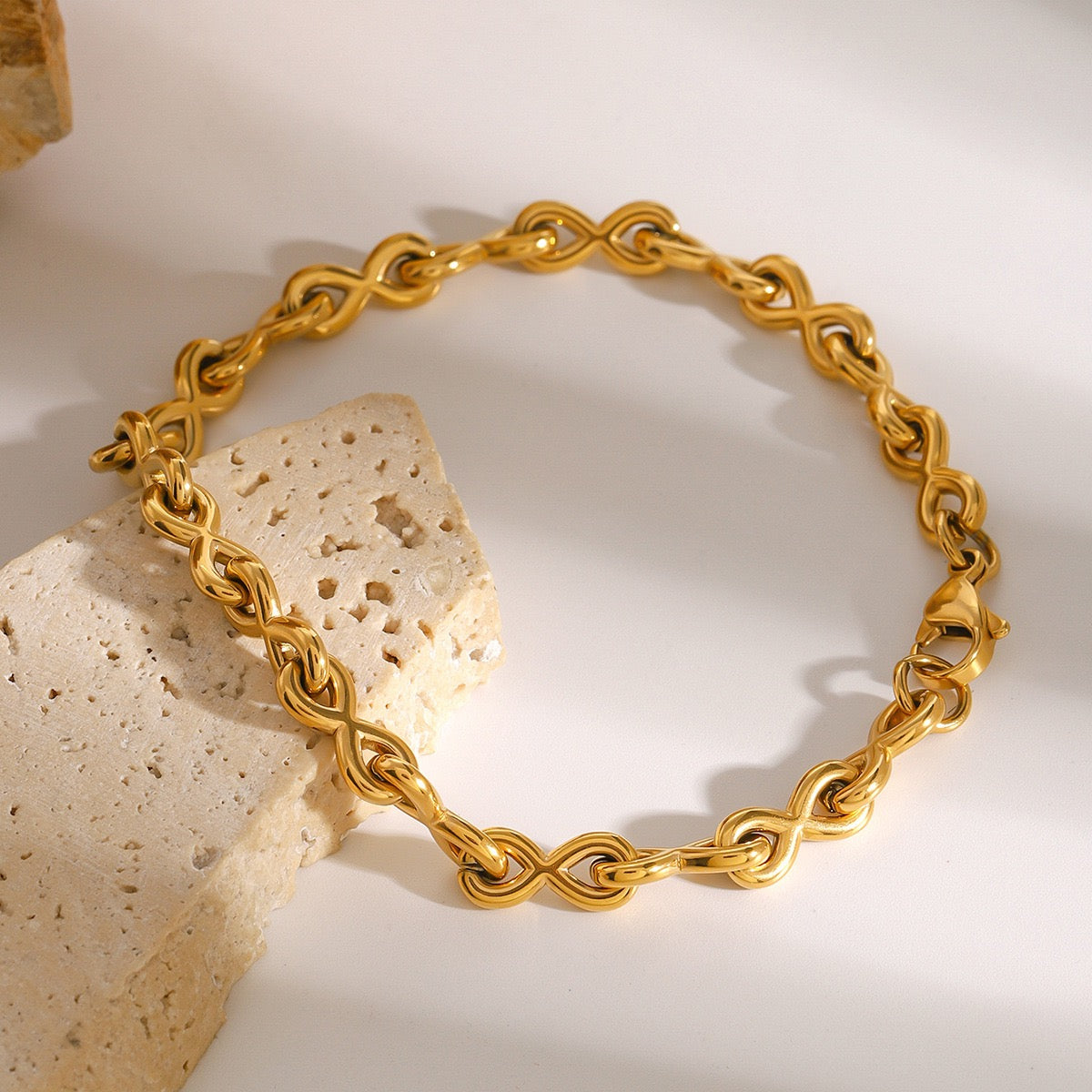Warner Infinity chain bracelets