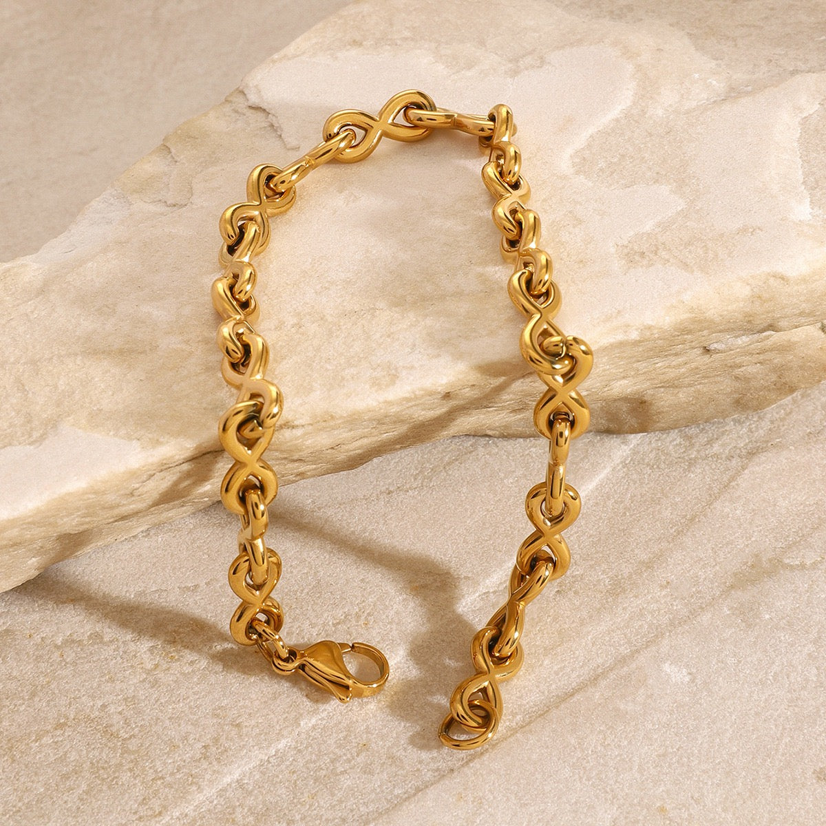 Warner Infinity chain bracelets