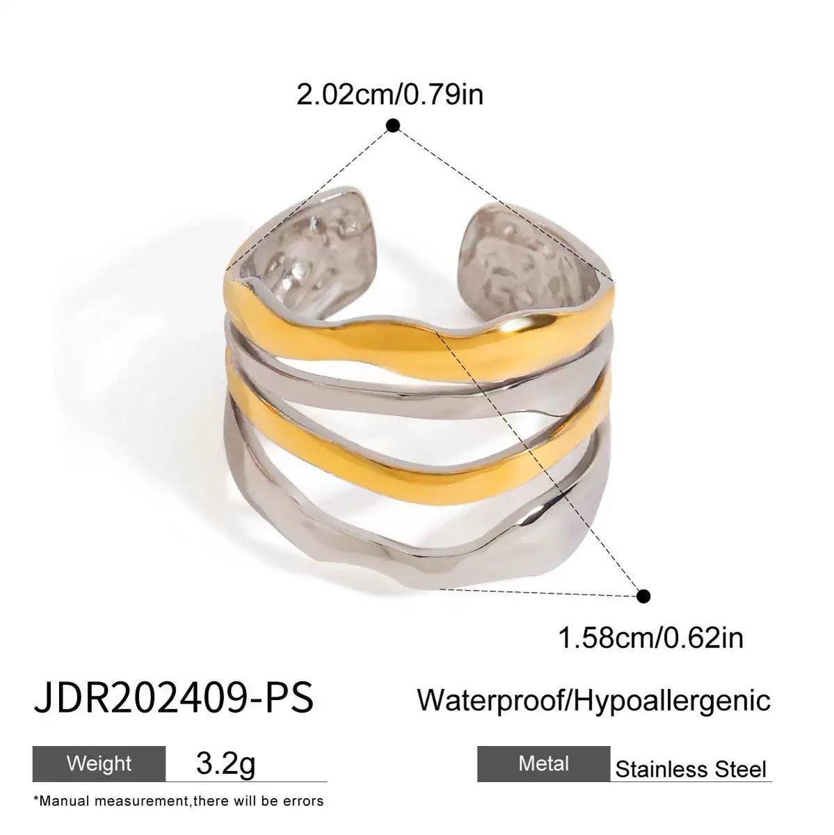 Two tone rings collection