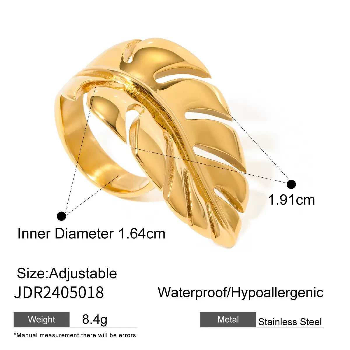Palm leaf rings