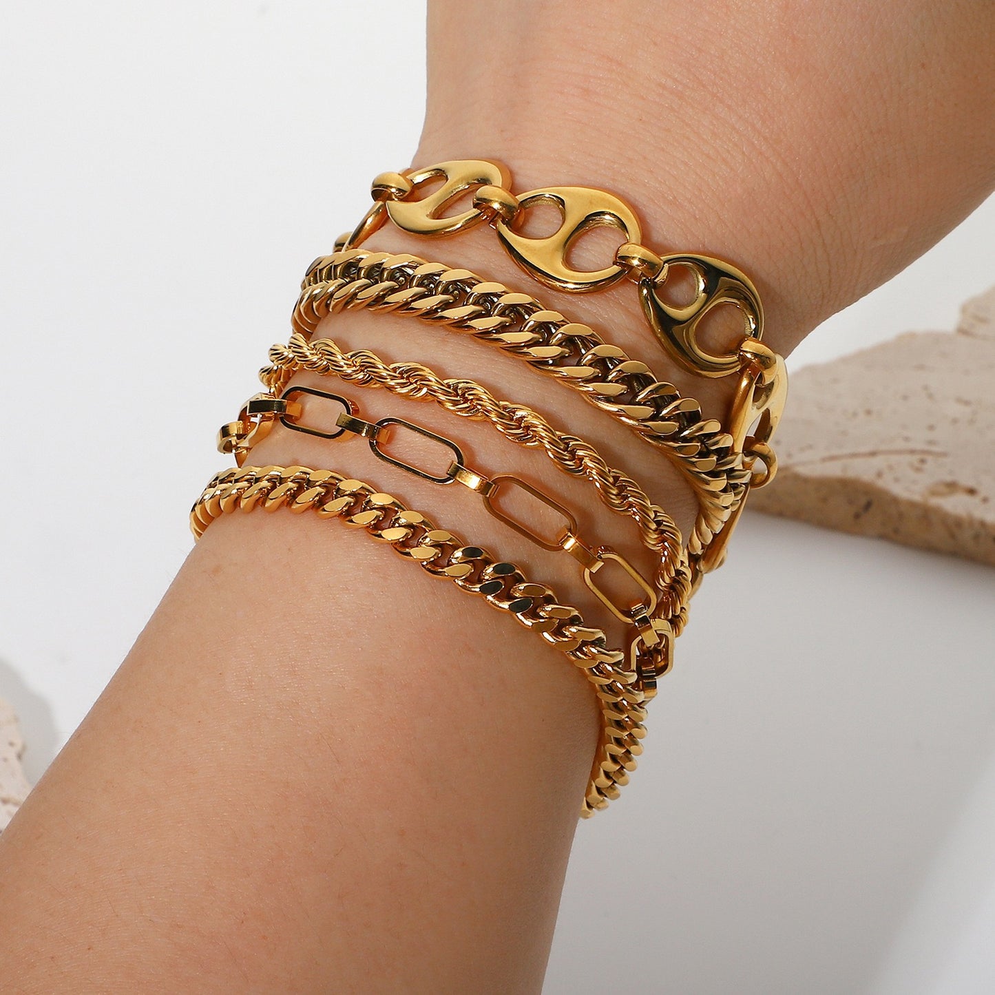 Gold plated bracelet