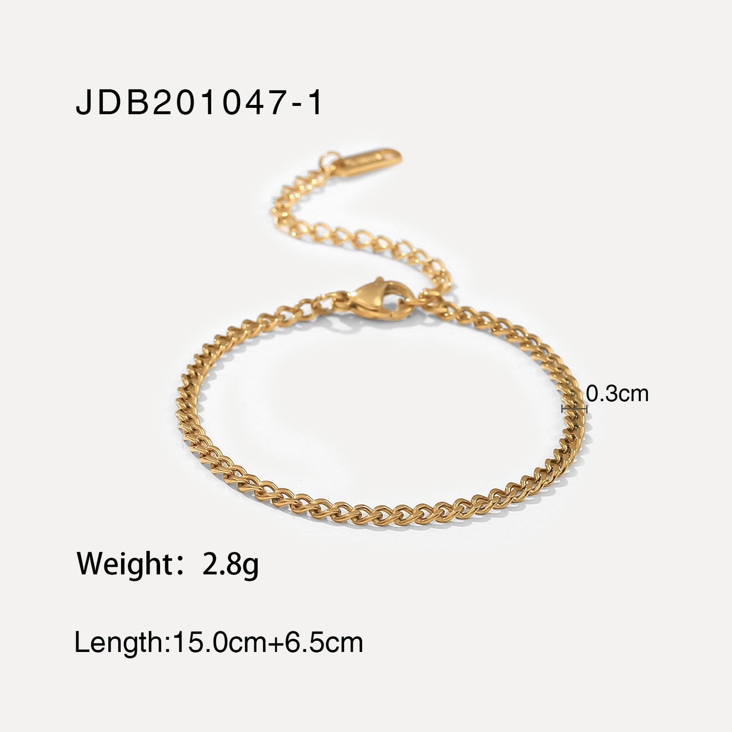 Gold plated bracelet