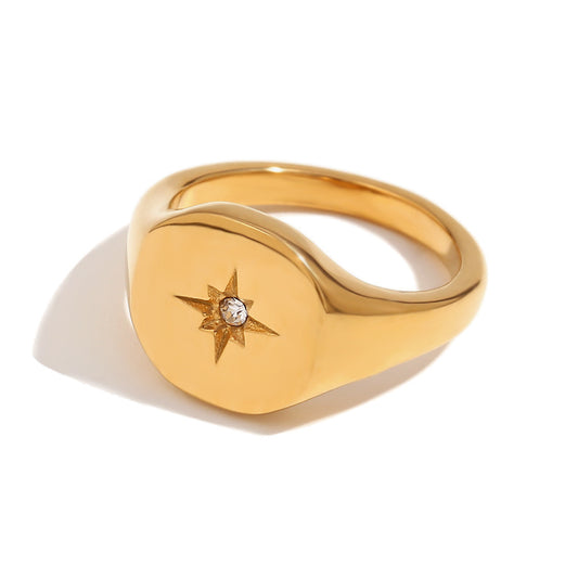 Stamp star rings