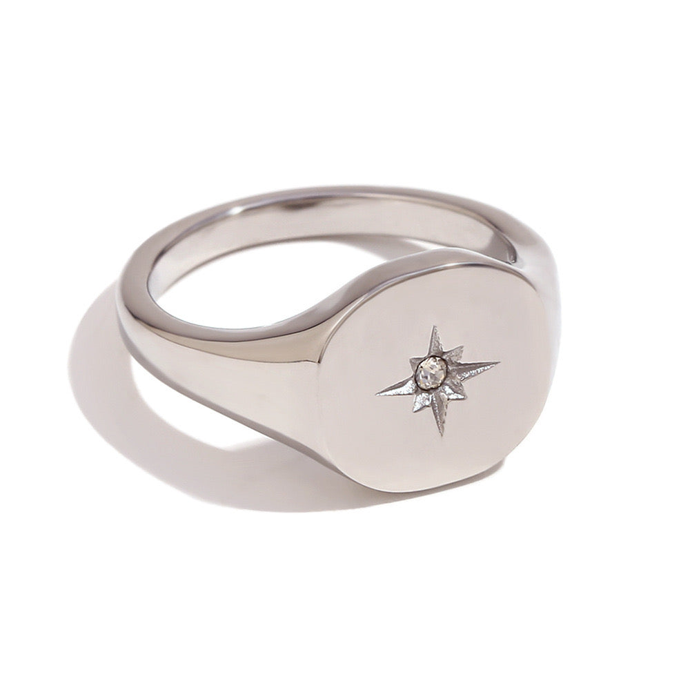 Stamp star rings